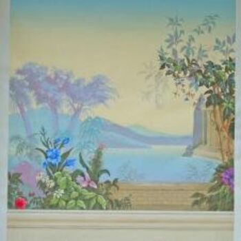 Painting titled "PANORAMIQUE" by Patricia Prevot, Original Artwork, Acrylic
