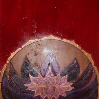 Painting titled "Temple Energy" by Patricia Queritet, Original Artwork