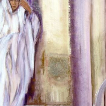 Pittura intitolato "bedouin woman" da Patricia Queritet, Opera d'arte originale