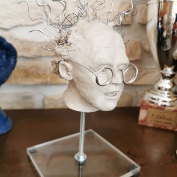 Sculpture titled "Doc Emmett" by Patricia Vivier-Robert, Original Artwork, Clay