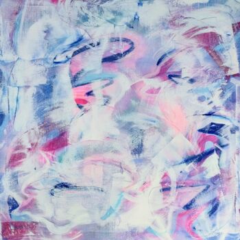 Malerei mit dem Titel ""Purple Rain"" von Patricia Von Andersen, Original-Kunstwerk, Acryl