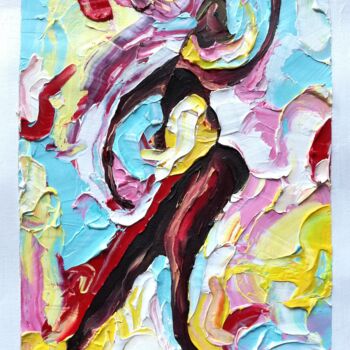 Painting titled "Candy dance." by Patricia, Original Artwork, Oil