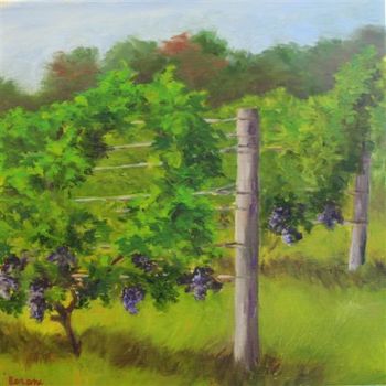 Painting titled "Before the Harvest" by Patricia Barone, Original Artwork, Oil