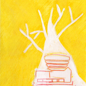 绘画 标题为“Arbre Heim” 由Patricia Lardé, 原创艺术品, 丙烯