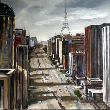 Pittura intitolato "Avenida Paulista" da Patricia Lejeune, Opera d'arte originale, Olio