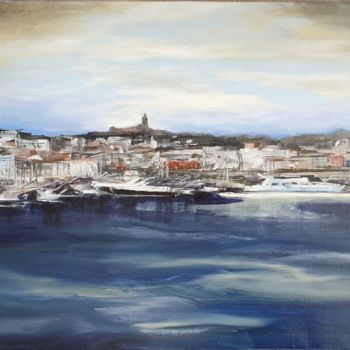 Malerei mit dem Titel "Marseille" von Patricia Lejeune, Original-Kunstwerk, Öl