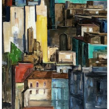 Peinture intitulée "Couleurs dans la vi…" par Patricia Lejeune, Œuvre d'art originale, Huile