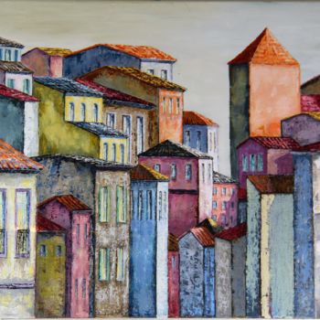 "Tour orange" başlıklı Tablo Patricia Lejeune tarafından, Orijinal sanat, Akrilik