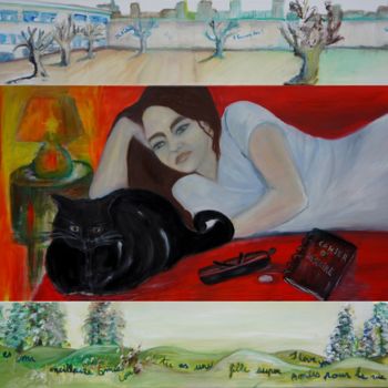 Pintura intitulada "Dans le secret des…" por Patricia Segond, Obras de arte originais, Acrílico Montado em Armação em madeira