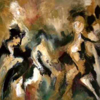 Painting titled "Mesdames" by Patricia Spitz, Original Artwork