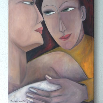 Peinture intitulée "PAREJA" par Patricia Tobaldo, Œuvre d'art originale, Huile