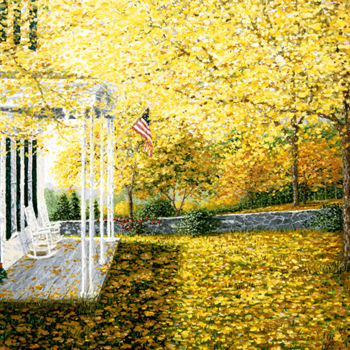 Peinture intitulée "Glory of Autumn" par Patrick Antonelle, Œuvre d'art originale, Huile