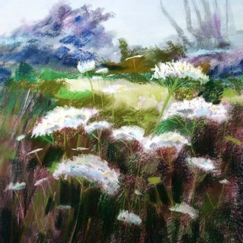 Peinture intitulée "Paysages fleurs sau…" par Patrick Bauquel, Œuvre d'art originale, Pastel