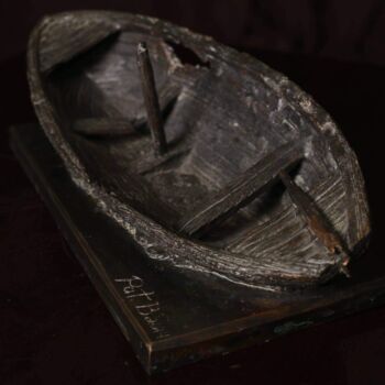 Sculpture intitulée "Barque" par Patrick Blais, Œuvre d'art originale, Bronze