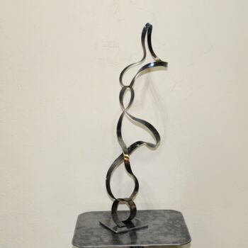 Sculpture titled "sculpture abstrait…" by Patrick Blandin, Original Artwork, Stainless Steel