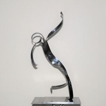 Sculpture titled "Ivresse" by Patrick Blandin, Original Artwork, Metals