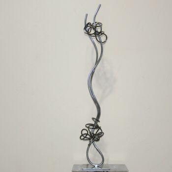 Sculpture intitulée "Ondes stationnaire" par Patrick Blandin, Œuvre d'art originale, Acier inoxydable