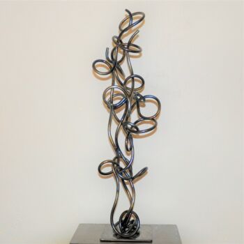 Sculpture titled "Le grand désordre." by Patrick Blandin, Original Artwork, Stainless Steel