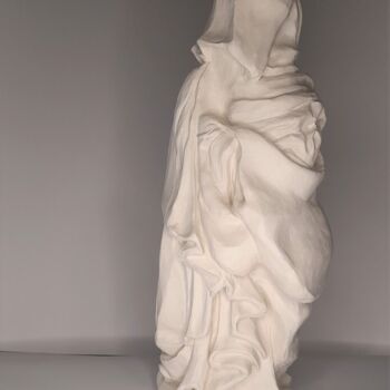 Skulptur mit dem Titel "Pleurant" von Patrick Bonnet, Original-Kunstwerk, Terra cotta