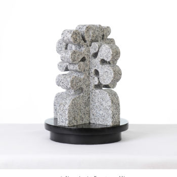 Skulptur mit dem Titel "Méditation" von Patrick Boutillier De St André, Original-Kunstwerk, Metalle