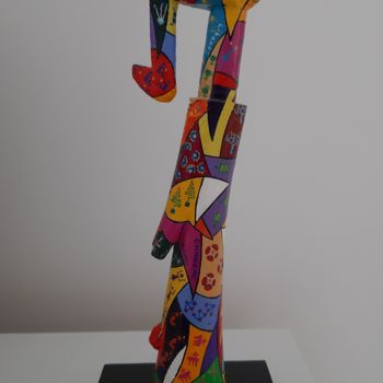 Sculpture titled "Regret d'aucune pos…" by Patrick Chaneac, Original Artwork, Acrylic