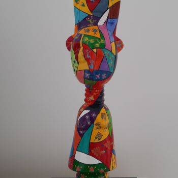 Skulptur mit dem Titel "Le rideau jumeau so…" von Patrick Chaneac, Original-Kunstwerk, Acryl