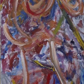 Peinture intitulée "les vestiges du cha…" par Patrick Codant, Œuvre d'art originale