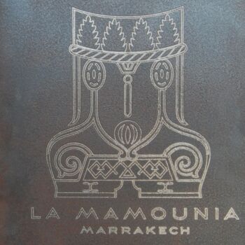Gravures & estampes intitulée "Hotel "La Mamounia"…" par Patrick Cros, Œuvre d'art originale, Gravure Monté sur Métal
