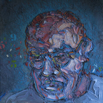 Malarstwo zatytułowany „autoportrait” autorstwa Patrick Danion (spasp), Oryginalna praca, Akryl