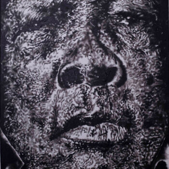Schilderij getiteld "black age series" door Patrick Dodoo, Origineel Kunstwerk, Acryl