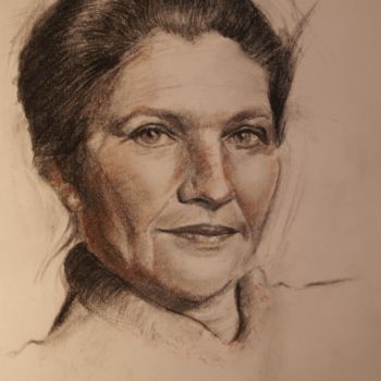 Drawing titled "Simone" by Patrick Dorigny, Original Artwork, Other