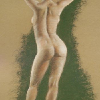 Painting titled "Debout de pastel" by Patrick Dorigny, Original Artwork, Pastel