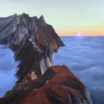 "Derniers rayons sur…" başlıklı Tablo Patrick Egger tarafından, Orijinal sanat, Akrilik Ahşap Sedye çerçevesi üzerine monte…