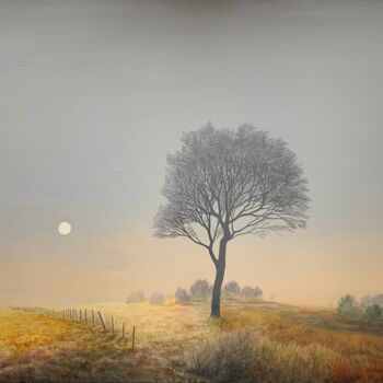 Malarstwo zatytułowany „Arrière automne” autorstwa Patrick Egger, Oryginalna praca, Akryl Zamontowany na Drewniana rama noszy
