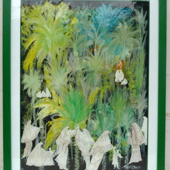 Pintura intitulada "LES ELFES" por Patrick Franc, Obras de arte originais