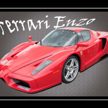 Photographie intitulée "Ferrari Enzo" par Patrick Ghomri, Œuvre d'art originale