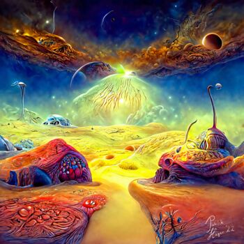 Digital Arts titled "Desert Space" by Patrick Hager, Original Artwork, 2D Digital Work