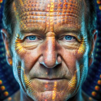Digital Arts titled "Robin Williams Unve…" by Patrick Hager, Original Artwork, AI generated image