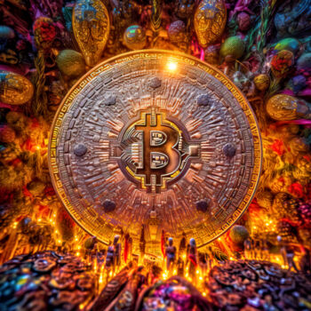 Digital Arts titled "Bitcoin Pizza Day 2…" by Patrick Hager, Original Artwork, AI generated image