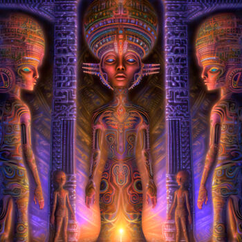 Digital Arts titled "Hieroglyphics" by Patrick Hager, Original Artwork, AI generated image