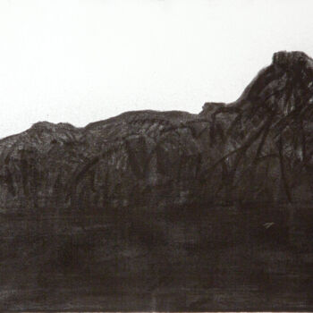 Dibujo titulada "Berg (Corona Zeichn…" por Patrick Huber, Obra de arte original, Carbón
