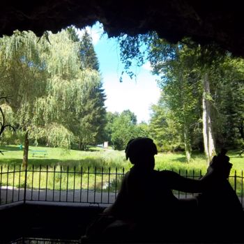 Фотография под названием "Dans la grotte de S…" - Fleuve-Trotteur, Подлинное произведение искусства