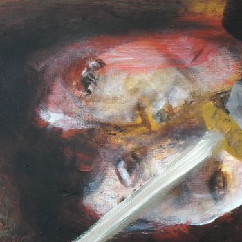 Painting titled "the sword" by Patrick Jeune, Original Artwork, Oil