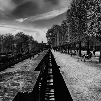 Fotografía titulada "Tuileries côté quai" por Patrick Joël Robert, Obra de arte original, Fotografía digital