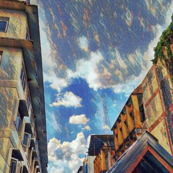 Fotografía titulada "Futuristic Urban Sky" por Patrick John Bennett (Patrice), Obra de arte original, Fotografía digital