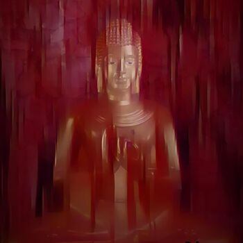 Digital Arts titled "Buddha behind the V…" by Patrick John Bennett (Patrice), Original Artwork, Digital Photography