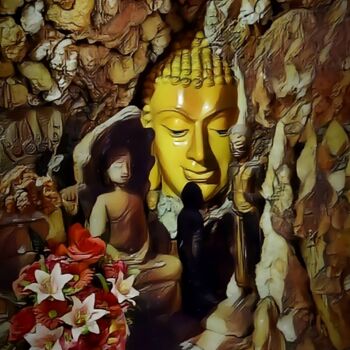 Digital Arts titled "Buddha of Contentme…" by Patrick John Bennett (Patrice), Original Artwork, Digital Photography