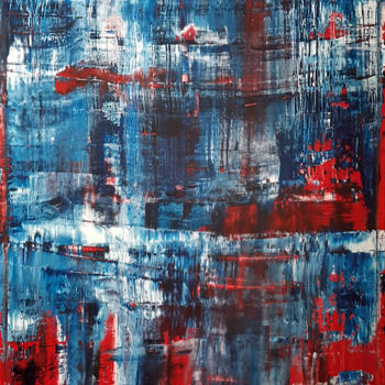 Peinture intitulée "Blaugrana-Part-2" par Patrick Joosten, Œuvre d'art originale, Acrylique