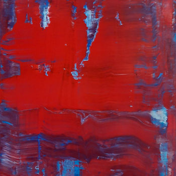 Peinture intitulée "Rouge" par Patrick Joosten, Œuvre d'art originale, Acrylique