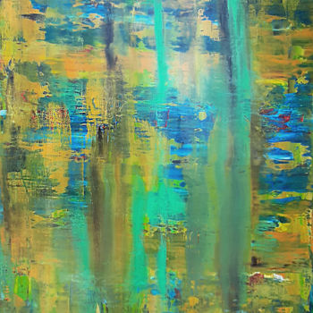 Картина под названием "Reflection" - Patrick Joosten, Подлинное произведение искусства, Акрил Установлен на Деревянная рама…